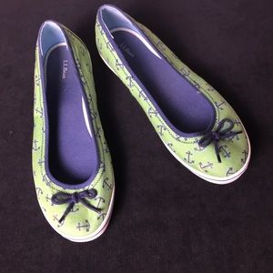 L.L.Bean canvas slip-on shoe